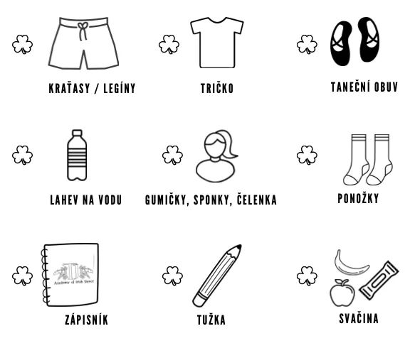 Co si vzít na lekci